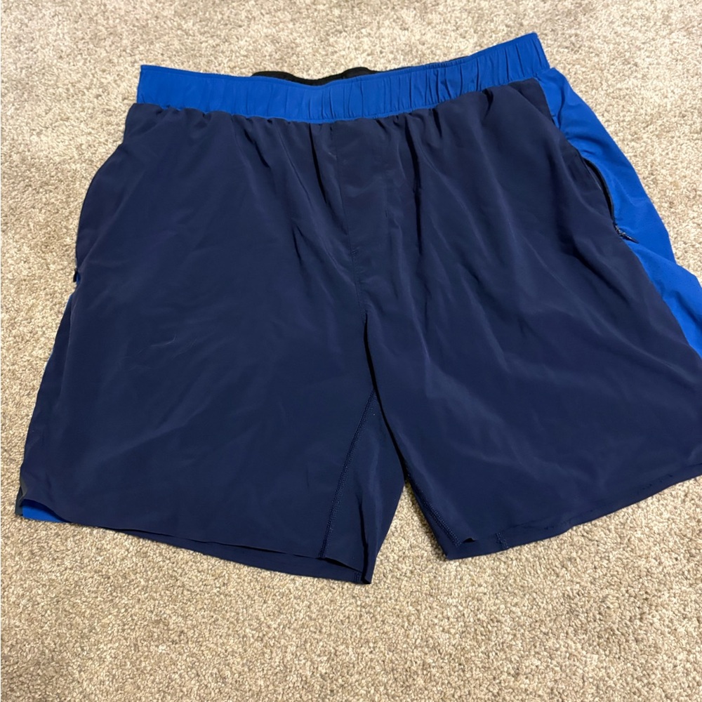 RHONE Dark Blue Athletic Shorts